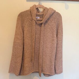 Pistola Tan Oversized Hooded Sweater